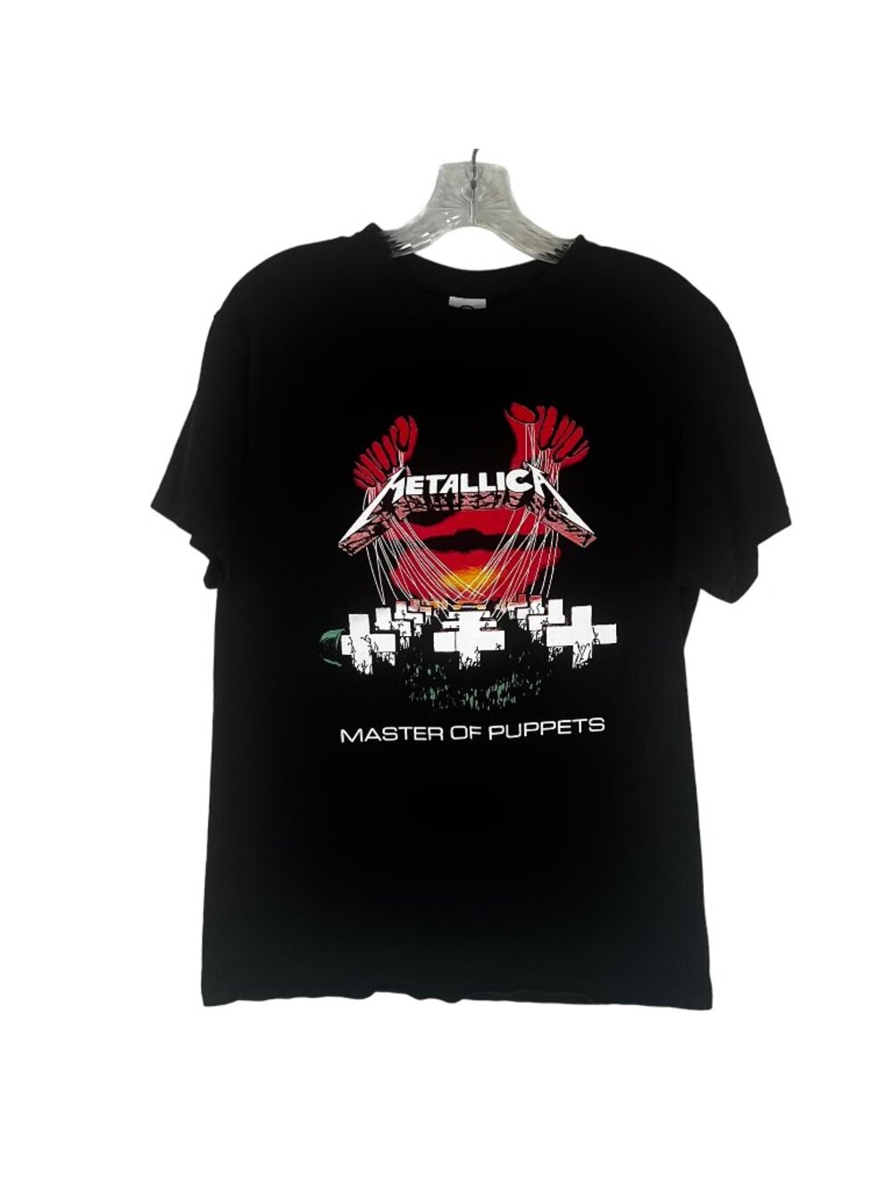 Metallica Master of Puppets Band Tshirt Mens Medium Black Stranger Things
